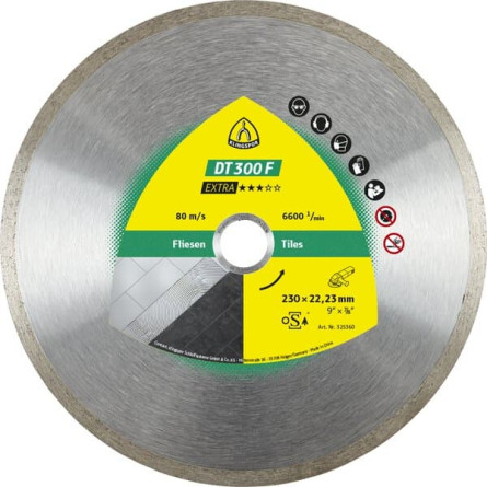 KLINGSPOR Tarcza diamentowa do cięcia płytek 100x1,6x22,23 mm DT 300 F Extra