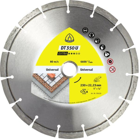 KLINGSPOR Tarcza diamentowa do cięcia betonu 180x2,6x22,23 mm DT 350 U Extra