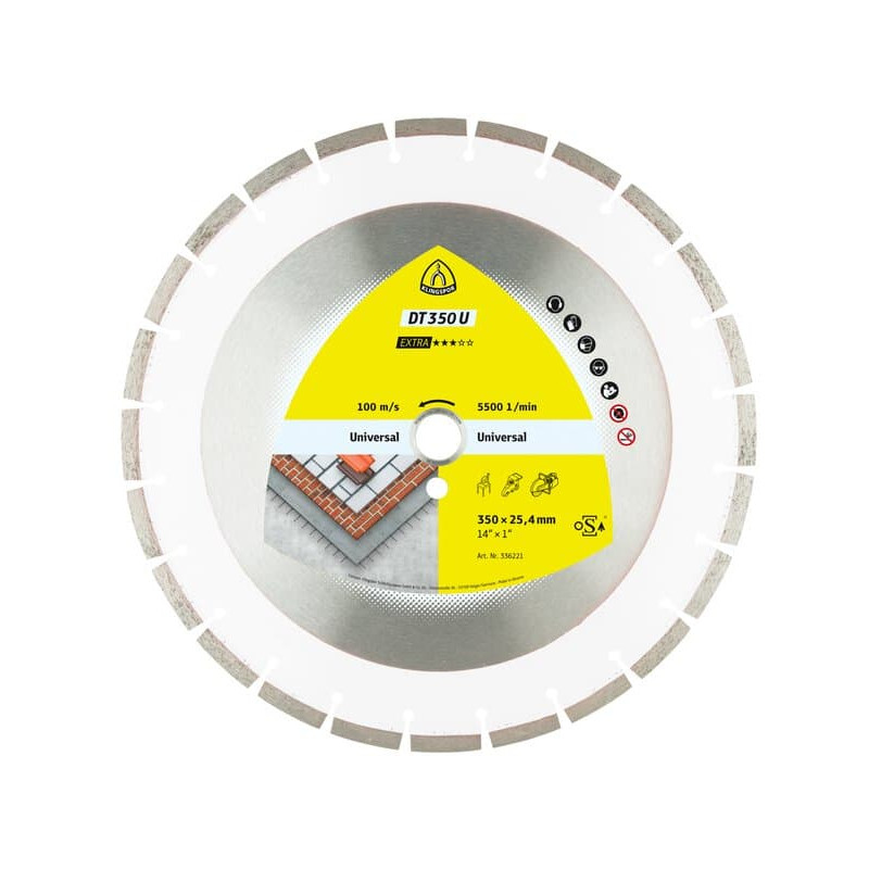KLINGSPOR Tarcza diamentowa do cięcia betonu 400x3,6x25,4 mm DT 350 U Extra KLINGSPOR Tarcza diamentowa do cięcia betonu 400x3,6x25,4 mm DT 350 U Extra