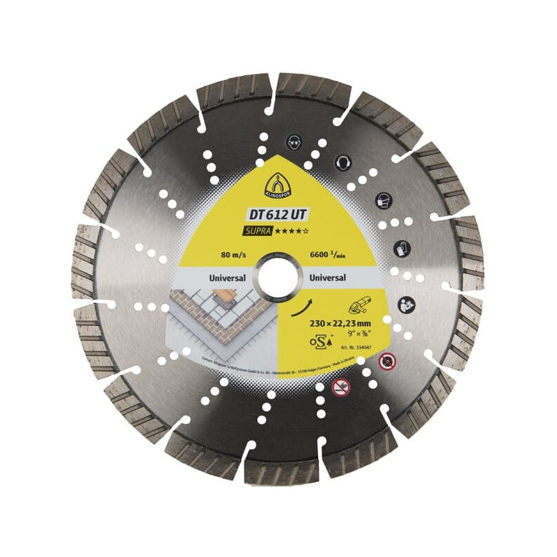 KLINGSPOR Tarcza diamentowa do cięcia betonu 125x2,4x22,23 mm DT 612 UT Supra