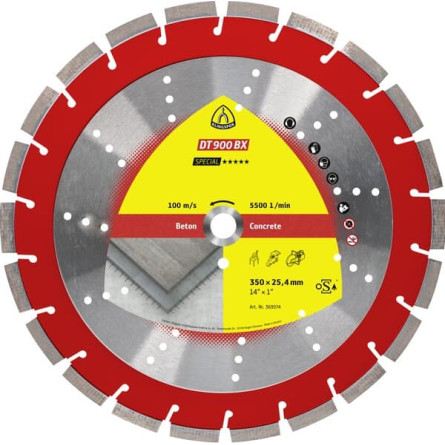 KLINGSPOR Tarcza diamentowa do cięcia betonu 400x3,6x25,4 DT 900 BX Special