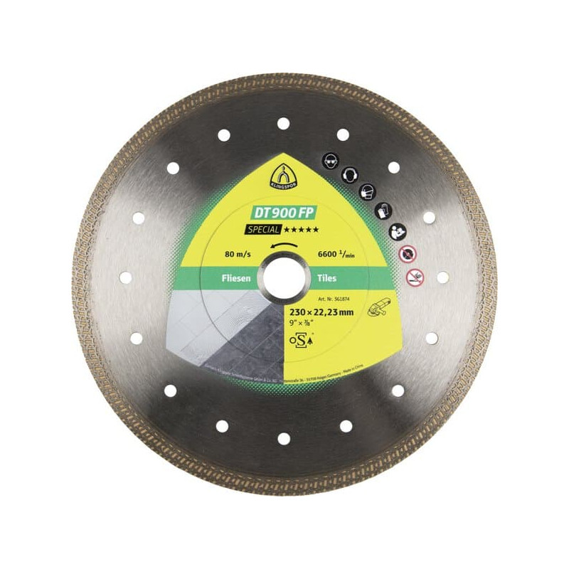 KLINGSPOR Tarcza diamentowa do cięcia ceramiki 125x1,4x22,23 DT 900 FP Special KLINGSPOR Tarcza diamentowa do cięcia ceramiki 125x1,4x22,23 DT 900 FP Special
