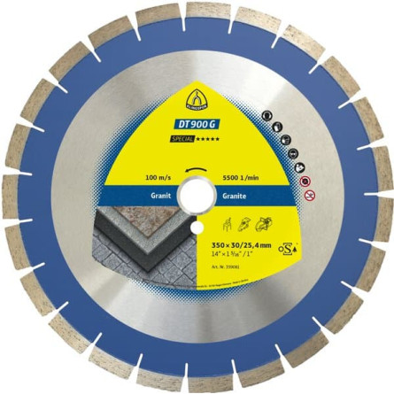 KLINGSPOR Tarcza diamentowa do granitu ceramiki 350x3x30 DT 900 G Special