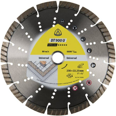 KLINGSPOR Tarcza diamentowa TURBO do betonu 115x2,4x22,23 DT 900 U Special