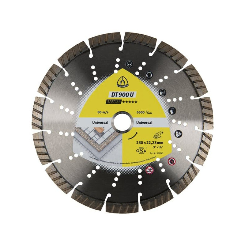 KLINGSPOR Tarcza diamentowa TURBO do betonu 180x2,6x22,23 DT 900 U Special KLINGSPOR Tarcza diamentowa TURBO do betonu 180x2,6x22,23 DT 900 U Special