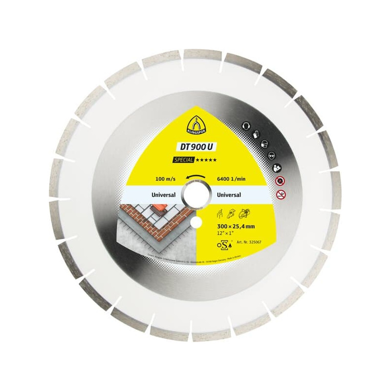 KLINGSPOR Tarcza diamentowa do betonu 300x2,8x25,4 DT 900 U Special