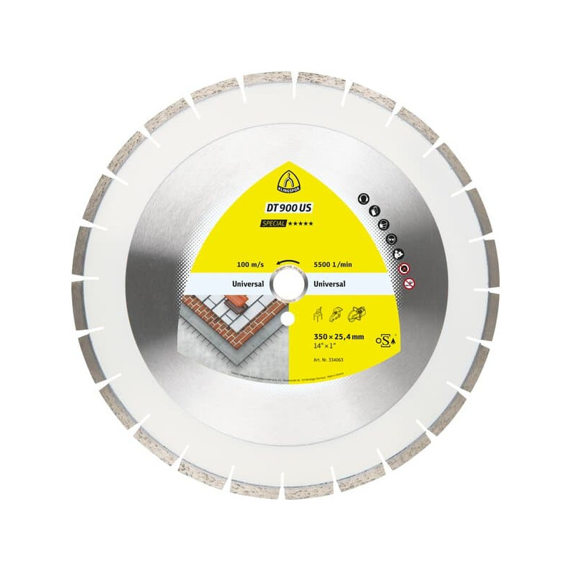 KLINGSPOR Tarcza diamentowa do betonu 350x3x30 DT 900 US Special