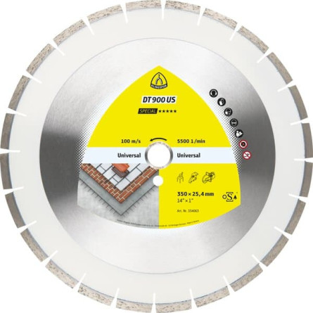 KLINGSPOR Tarcza diamentowa do betonu 450x3,6x25,4 DT 900 US Special
