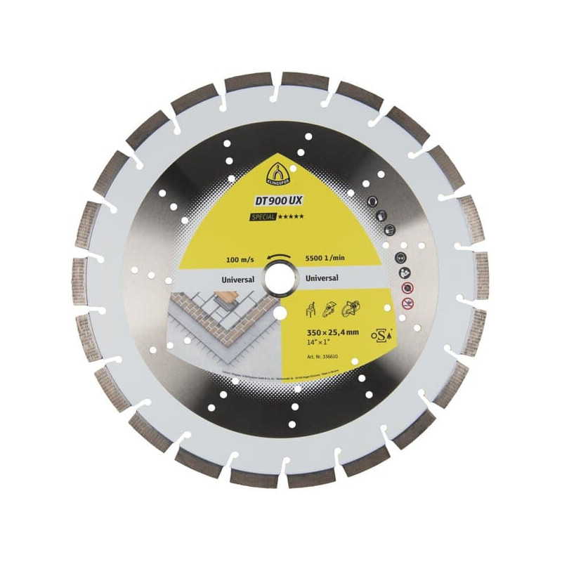 KLINGSPOR Tarcza diamentowa do betonu 350x3x25,4 DT 900 UX Special