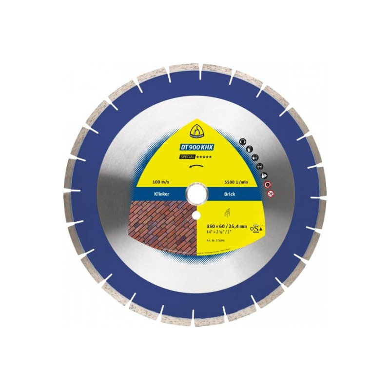KLINGSPOR Tarcza diamentowa do klinkieru 400x3,6x60 DT  900 KHX Special