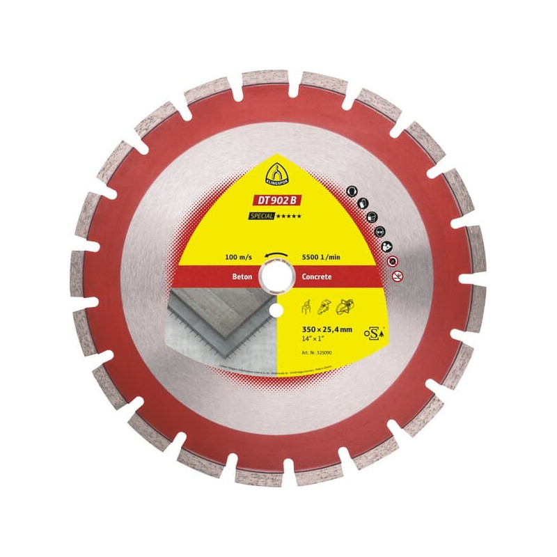 KLINGSPOR Tarcza diamentowa do starego betonu 500x3,7x25,4 DT  902 B Special