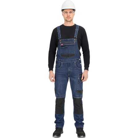 Spodnie robocze ogrodniczki z jeansu JEANS303-B GB