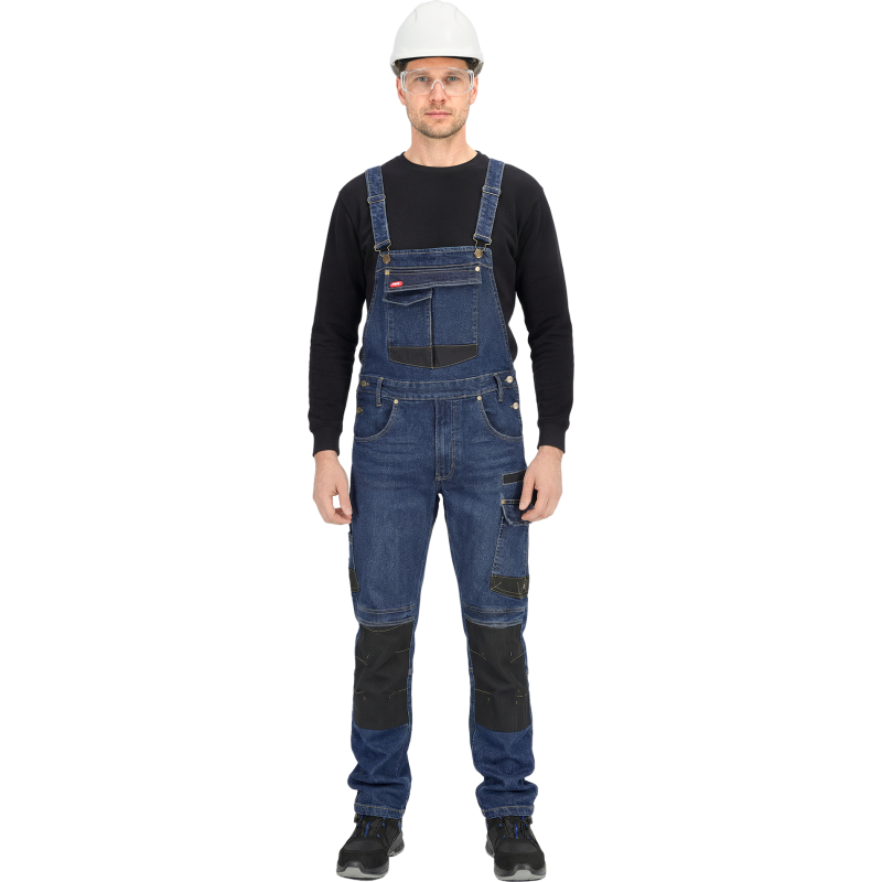 Spodnie robocze ogrodniczki z jeansu JEANS303-B GB