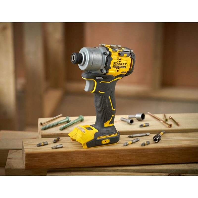 STANLEY Bezszczotkowa zakrętarka udarowa 18V FATMAX V20 SFMCF830D2K-QW