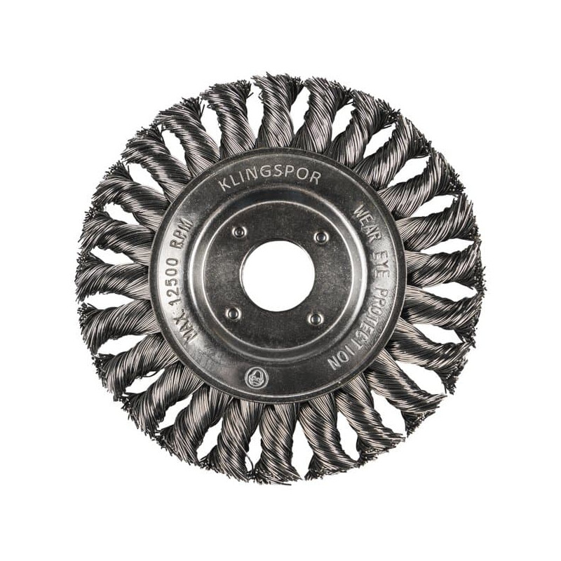 KLINGSPOR Szczotka druciana tarczowa BR 600 Z (drut stal szlachetna) KLINGSPOR Szczotka druciana tarczowa BR 600 Z (drut stal szlachetna)