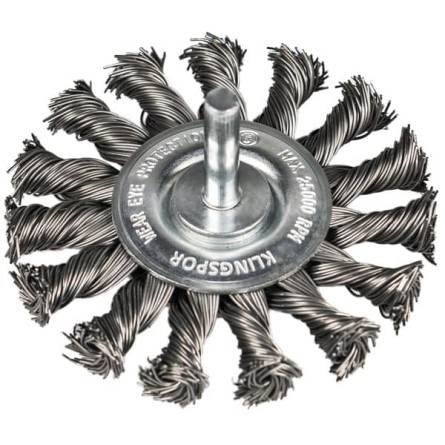 KLINGSPOR Szczotka druciana tarczowa na trzpieniu BRS 600 Z (drut stalowy)