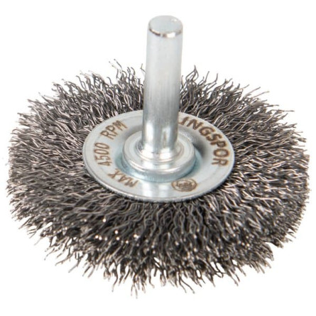 KLINGSPOR Szczotka druciana tarczowa na trzpieniu BRS 300 W (drut stalowy)