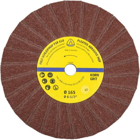 KLINGSPOR Ściernica listkowa wachlarzowa 165x14 mm FSR 618
