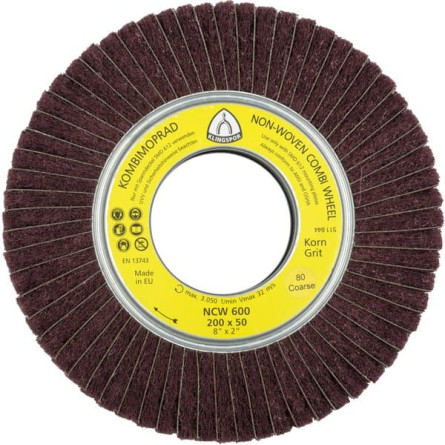 KLINGSPOR Ściernica listkowa nasadzana z włókniny 200x50x68,2 mm NCW 600