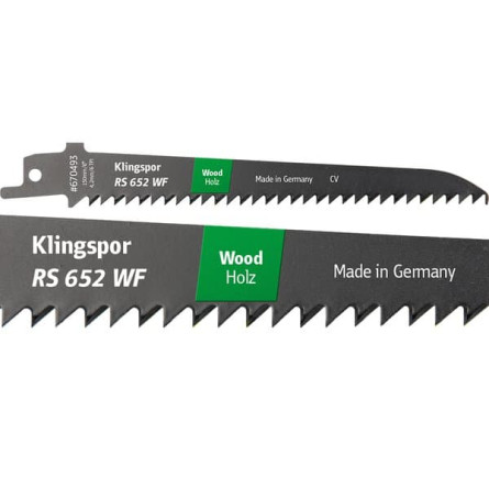 KLINGSPOR Brzeszczot do piły szablastej do drewna miękkiego RS 652 WF Supra
