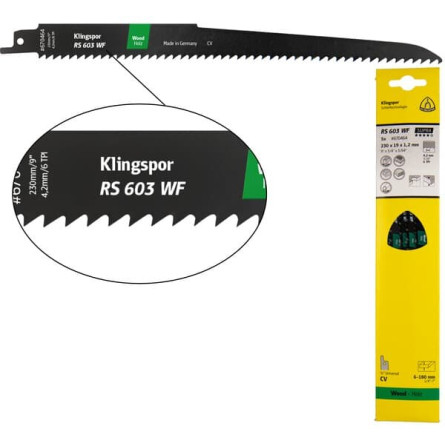 KLINGSPOR Brzeszczot do piły szablastej do drewna miękkiego RS 603 WF Supra