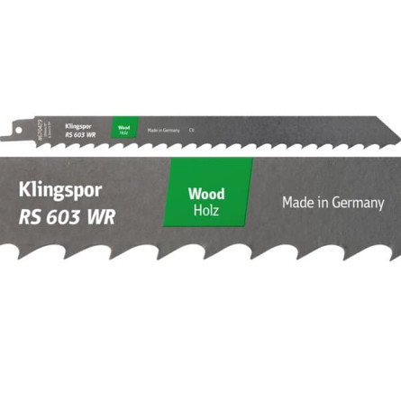 KLINGSPOR Brzeszczot do piły szablastej do drewna miękkiego RS 603 WR Supra