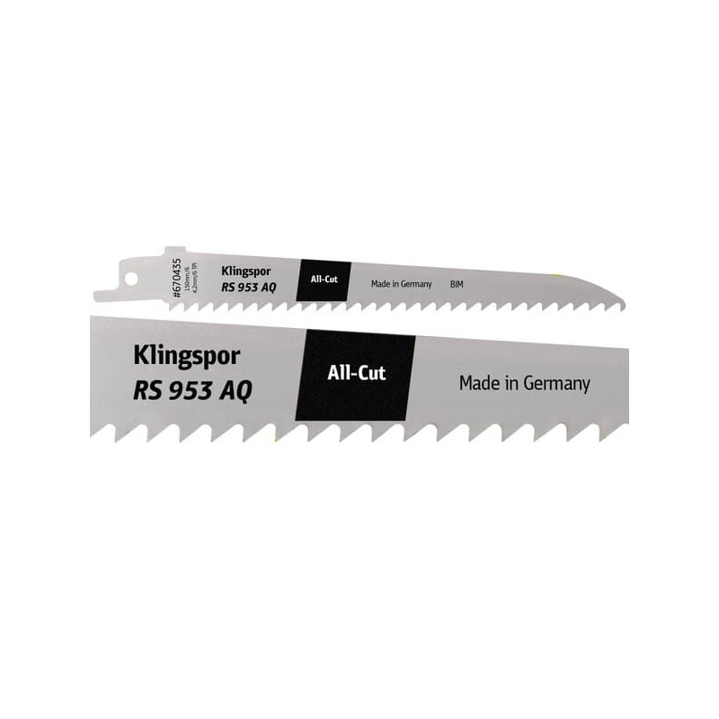 KLINGSPOR Brzeszczot do piły szablastej uniwersalny RS 953 AQ Special KLINGSPOR Brzeszczot do piły szablastej uniwersalny RS 953 AQ Special