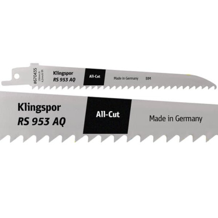 KLINGSPOR Brzeszczot do piły szablastej z bimetalu uniwersalny RS 953 AQ Special