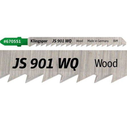 KLINGSPOR Brzeszczot do piły szablastej z bimetalu do drewna twardego JS 901 WQ Special
