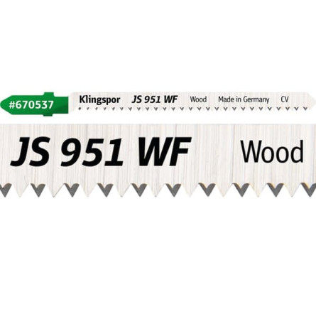 KLINGSPOR Brzeszczot do piły szablastej do drewna miekkiego JS 951 WF Special