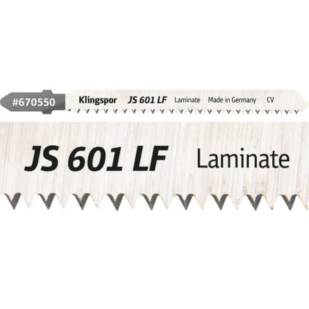 KLINGSPOR Brzeszczot do piły szablastej do laminatów i tworzyw JS 601 LF Supra
