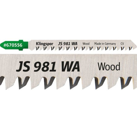 KLINGSPOR Brzeszczot do piły szablastej do drewna miekkiego JS 981 WA Special