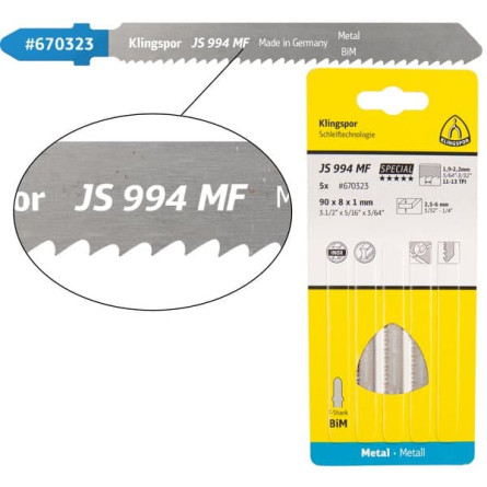 KLINGSPOR Brzeszczot do piły szablastej z bimetalu uniwersalny JS 994 MF Special