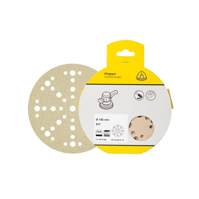 KLINGSPOR Krążek ścierny 225 mm PS 33 BK GLS 55 (opakowanie detaliczne)