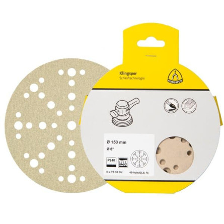 KLINGSPOR Krążek ścierny 125 mm PS 33 CK GLS 5 (opakowanie detaliczne)