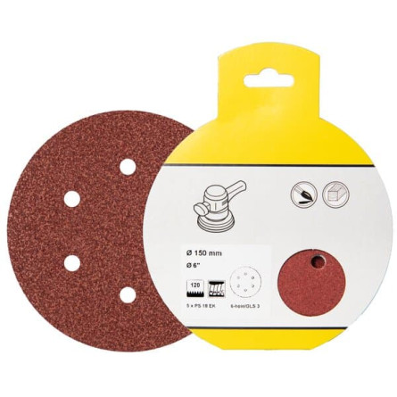 KLINGSPOR Krążek ścierny 150 mm PS 18 EK GLS 3 (opakowanie detaliczne)