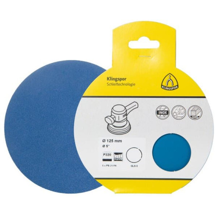 KLINGSPOR Krążek ścierny 125 mm PS 21 FK (opakowanie detaliczne)