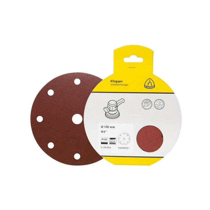 KLINGSPOR Krążek ścierny 125 mm PS 22 K GLS 5 (opakowanie detaliczne)