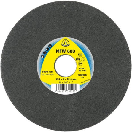 KLINGSPOR Krążek z włókniny prasowanej 125x6x22 mm MFW 600