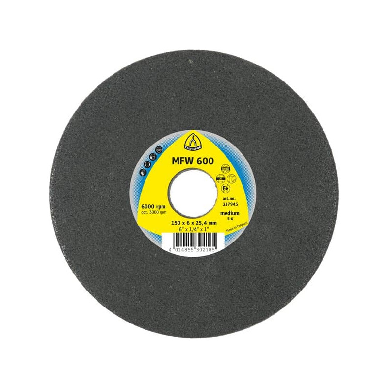 KLINGSPOR Krążek z włókniny prasowanej 150x6x25,4 mm MFW 600