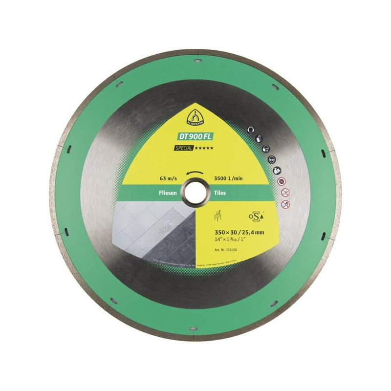 KLINGSPOR Tarcza diamentowa do cięcia ceramiki 300x2,2x30 DT 900 FL Special KLINGSPOR Tarcza diamentowa do cięcia ceramiki 300x2,2x30 DT 900 FL Special