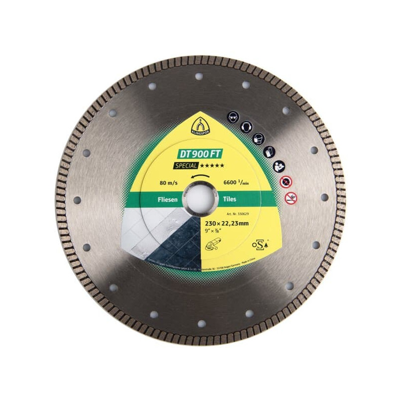 KLINGSPOR Tarcza diamentowa do cięcia ceramiki 125x1,4x22,23 DT 900 FT Special