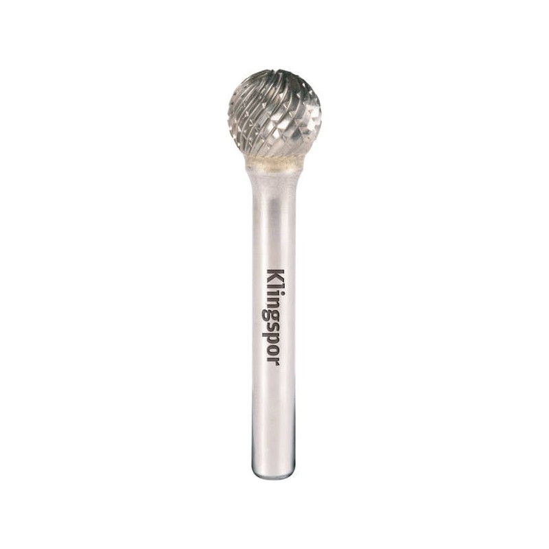 KLINGSPOR Frez z węglika spiekanego kulisty 6x4,7x6 mm HF 100 D (uzębienie krzyżowe)