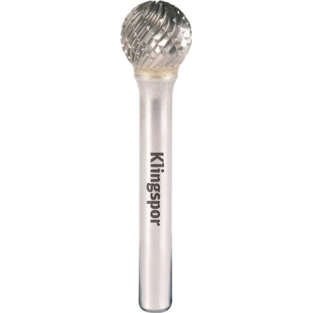 KLINGSPOR Frez z węglika spiekanego kulisty 8x6x6 mm HF 100 D (uzębienie krzyżowe)