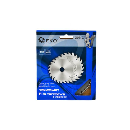 GEKO Piła widiowa do cięcia drewna 125 mm 40T G00107