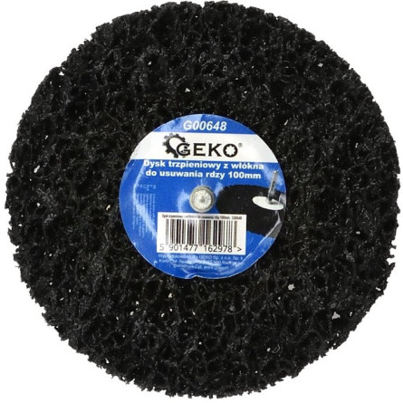 GEKO Dysk z włókniny z trzpieniem tzw. "włosy murzyna" 100 mm G00648