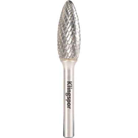 KLINGSPOR Frez z węglika spiekanego płomieniowy 8x19x6 mm HF 100 H (uzębienie krzyżowe)