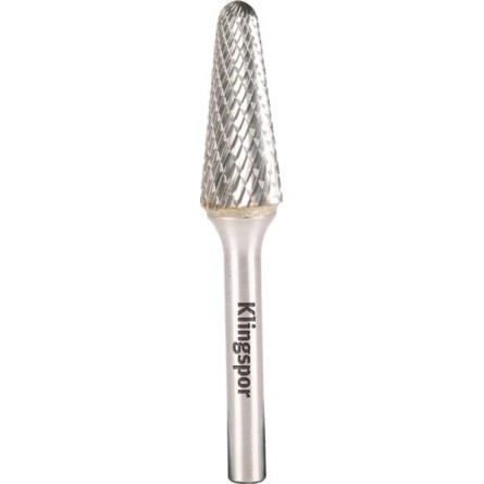 KLINGSPOR Frez z węglika spiekanego kulisto-stożkowy 12,7x32x6 mm HF 100 L (stal wysokosprawna na uzębienia)