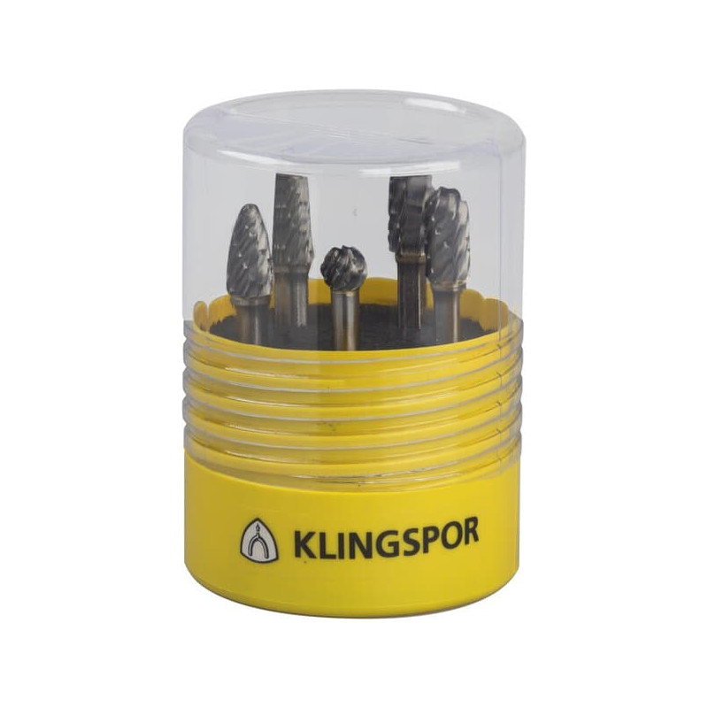 KLINGSPOR Zestaw frezów z węglika spiekanego do stali HF 100 Steel KLINGSPOR Zestaw frezów z węglika spiekanego do stali HF 100 Steel