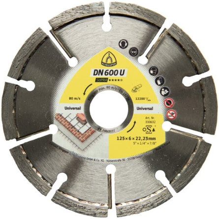 KLINGSPOR Frez do szczelin do szlifierek kątowych 115x4,5x22,23 mm DN 600 U Supra